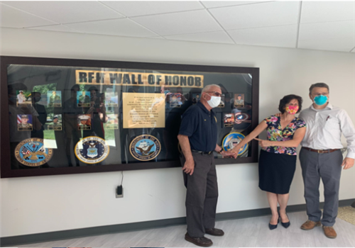 A picture of the Wall of Honor